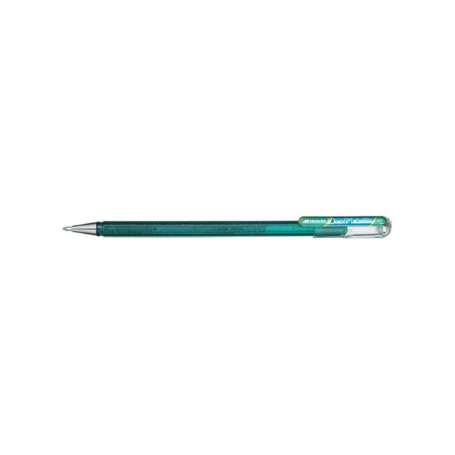 PEN ROLLER GEL INK GLITTER GREEN