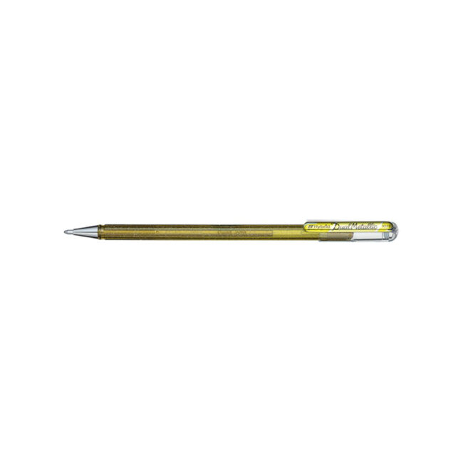 PEN ROLLER GEL INK GLITTER GOLD
