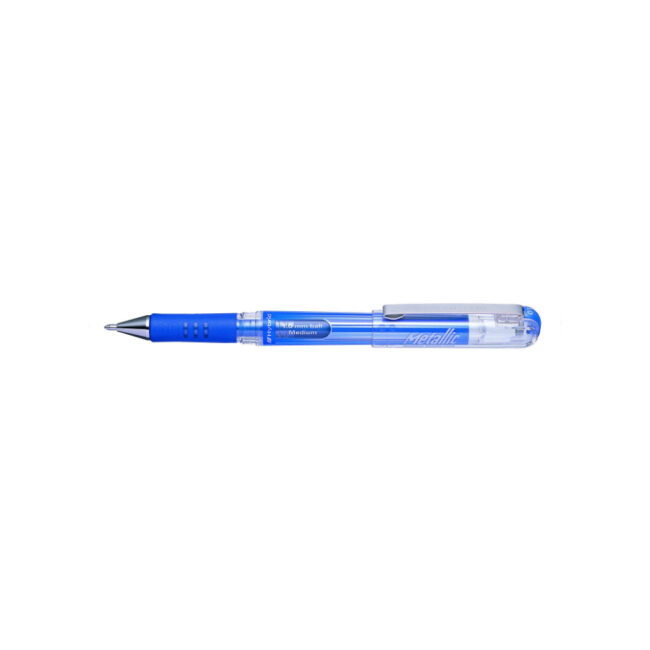 PEN ROLLER INK GEL METALLIC BLUE 1MM