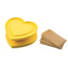 HEART SHAPED PASTRY CUTTER & 80 SHEETS 75X70XH4MM