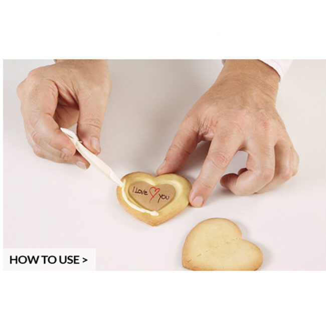 HEART SHAPED PASTRY CUTTER & 80 SHEETS 75X70XH4MM - Image 6