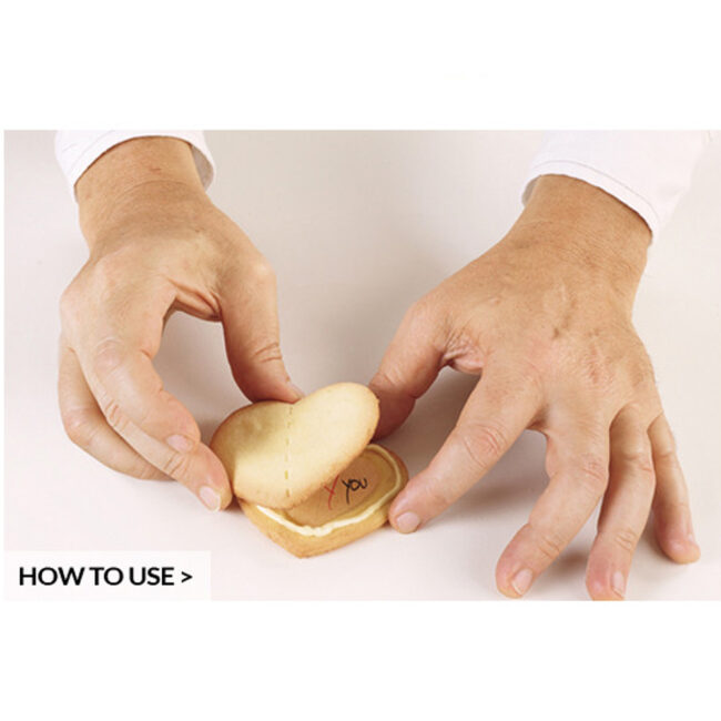 HEART SHAPED PASTRY CUTTER & 80 SHEETS 75X70XH4MM - Image 7