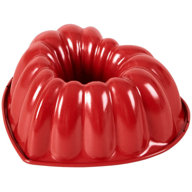 HEART FLUTED TUBE PAN RED 20CM - Image 3