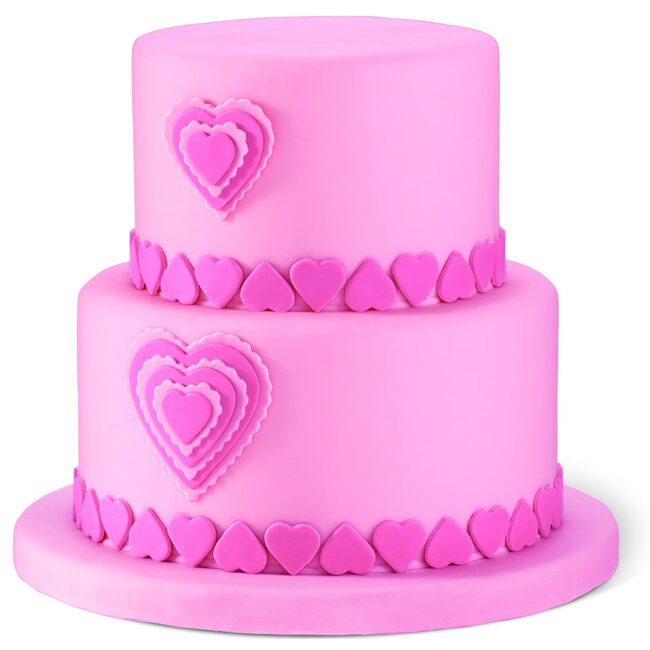 SET OF 6 FONDANT DOUBLE CUT-OUT HEART CUTTERS 2.54X7X7CM - Image 4
