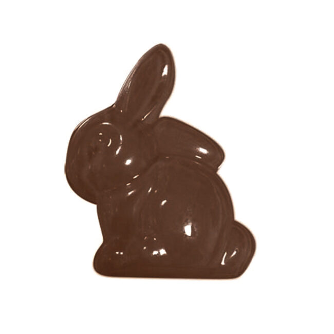 PLASTIC MOULD BUNNY SITTING 4 CELLS 79X58X12MM - Image 3