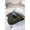 COFFEE TABLE NENO BLACK MARBLE 95X130X28CM - Image 2