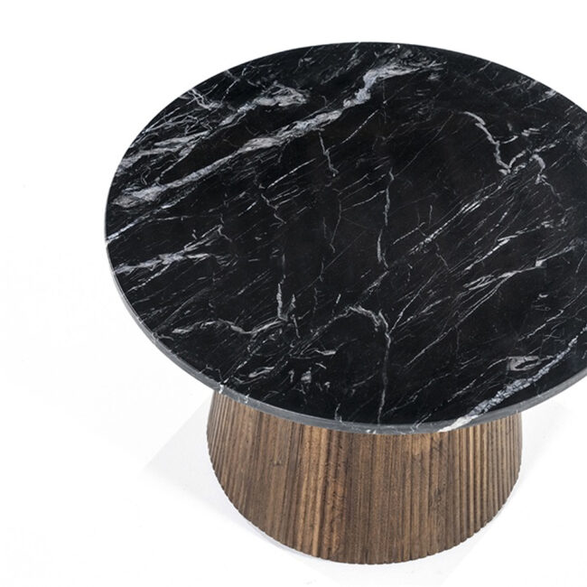 SIDE TABLE MAXIM ROUND MARBLE 60X60X40CM - Image 3