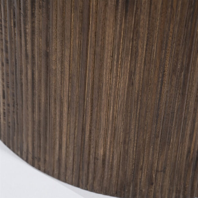 DINING TABLE ROUND BLACK MARBLE 130X130X76CM - Image 3