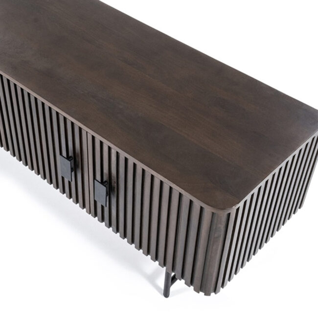 TV CABINET REMI 4 DOORS BROWN 170X45X56CM - Image 6