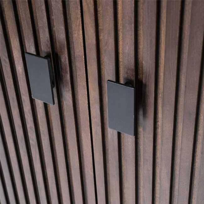 CABINET REMI 2 DOORS BROWN 96X45X170CM - Image 6