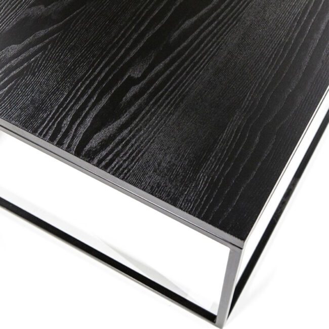 COFFEE TABLE ROBIN BLACK 80X80X30CM - Image 3