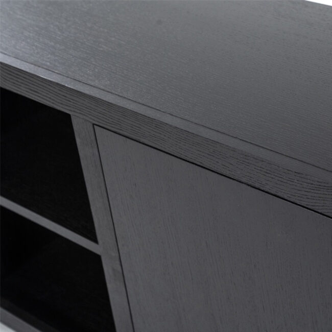 SIDEBOARD HELSINKI 2 DOORS & 2 DRAWERS BLACK 200X42X70CM - Image 5