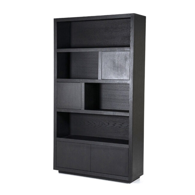 CABINET HELSINKI 4 DOORS BLACK 120X42X220CM - Image 3