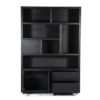 CABINET HELSINKI 3 DOORS & 2 DRAWERS BLACK 150X42X220CM - Image 2