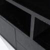 CABINET HELSINKI 4 DOORS & 2 DRAWERS BLACK 200X42X220CM - Image 5