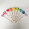 SWIRL LOLLIPOP SMALL WHITE & PINK - Image 2