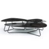 COFFEE TABLE NENO BLACK MARBLE 95X130X28CM - Image 3
