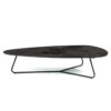 COFFEE TABLE NENO BLACK MARBLE 95X130X28CM