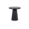SIDE TABLE RON ROUND BLACK 46X46X49CM