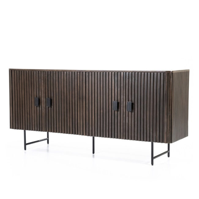 DRESSER REMI 4 DOORS BROWN 170X45X80CM - Image 3