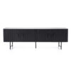 TV CABINET REMI 4 DOORS BLACK 170X45X56CM
