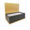BOX BLACK WITH GOLD PERLE LID 33X18X9CM - Image 2