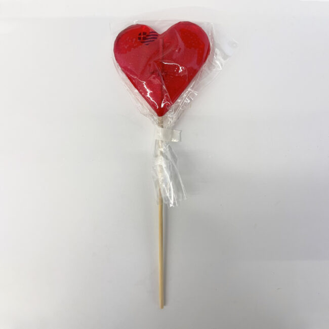 LOLLIPOP HEART SMALL RED