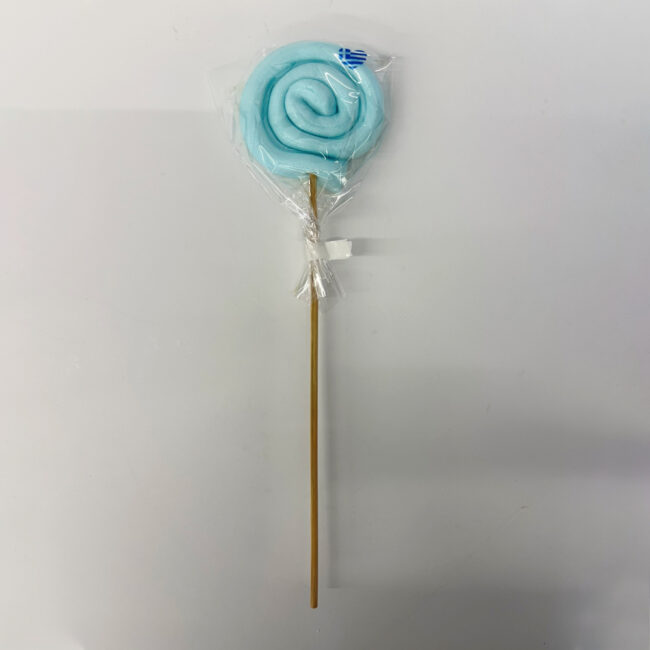 SWIRL LOLLIPOP MEDIUM LIGHT BLUE