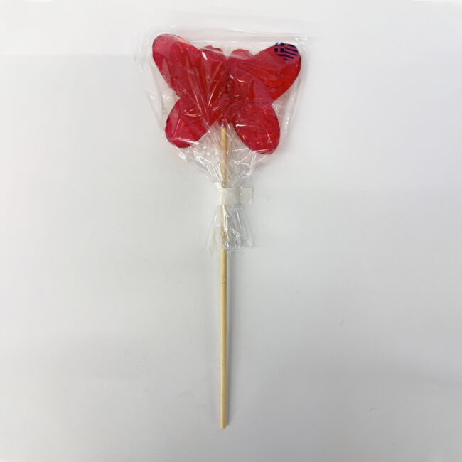 LOLLIPOP BUTTERFLY RED
