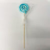 SWIRL LOLLIPOP SMALL WHITE & LIGHT BLUE
