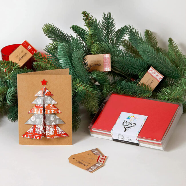 SET OF 20 CARDS 110X115MM & 20 ENVELOPES CHRISTMAS 114X162MM - Image 4