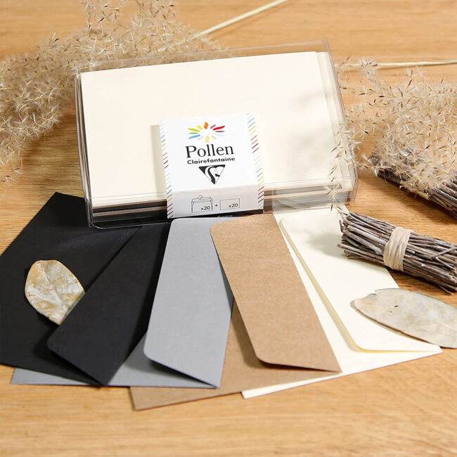 SET OF 20 CARDS 110X115MM & 20 ENVELOPES CASUAL 114X162CM - Image 3