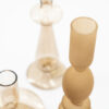 SET OF 3 CANDLE HOLDERS AURORA BEIGE - Image 2