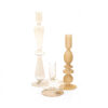 SET OF 3 CANDLE HOLDERS AURORA BEIGE