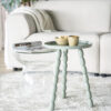 SIDE TABLE KOTI CLEAR GLASS D38XD30X42CM - Image 2