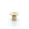 CANDLE HOLDER SQUAND SMALL BEIGE ALUMINIUM 14.2X14.2X9.7CM