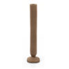 CANDLE HOLDER SQUAND LARGE BROWN ALUMINIUM 7X7X31CM