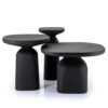 SIDE TABLE SQUAND MEDIUM ALUMINIUM BLACK 45X45X50CM - Image 2