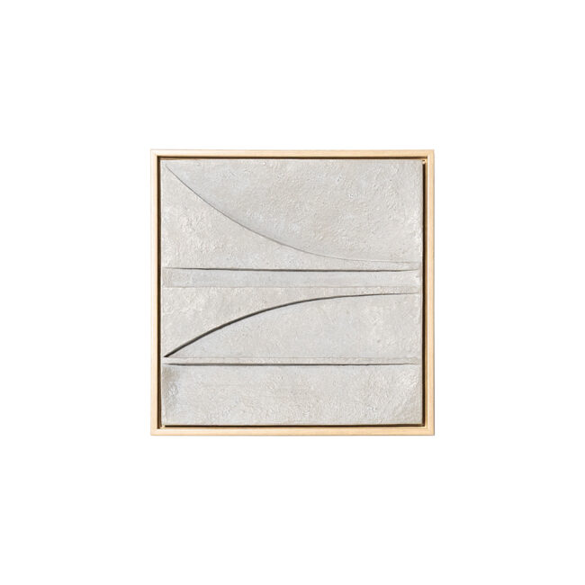 WALL DECOR VEN MEDIUM POLYRESIN BEIGE 34X34X3.5CM