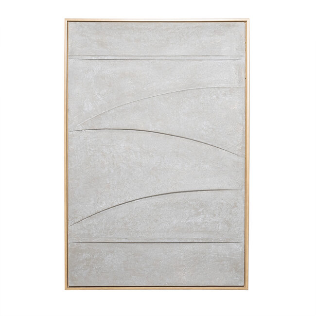 WALL DECOR VEN LARGE POLYRESIN BEIGE 90X61X3.5CM