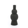 CANDLE HOLDER BOLD BLACK 11X11X26.5CM