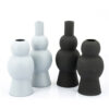 CANDLE HOLDER BOLD BLACK 11X11X26.5CM - Image 2