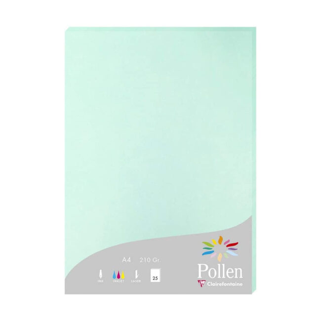 PAPER SHEETS A4 POLLEN JADE GREEN PCS25