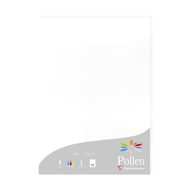 PAPER SHEETS A4 POLLEN WHITE PCS25