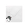 ENVELOPES POLLEN IRIDESCENT WHITE 165X165MM 20PCS