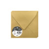 ENVELOPES POLLEN GOLD 140X140MM 20PCS