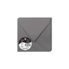 ENVELOPES POLLEN DARK GREY 140X140MM 20PCS