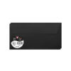 ENVELOPES POLLEN BLACK 110X220MM 20PCS