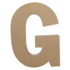 LARGE FUNNY LETTER G BROWN 30CM
