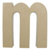 LARGE FUNNY LITTLE LETTER M BROWN 30CM